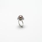 Vintage Pearl on Hexagon Tray of Diamonds