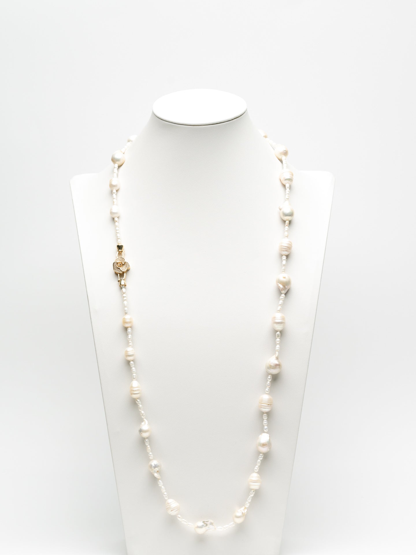 Roman Numeral Patterned Saltwater Pearls
