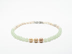 Japanese AKOYA Natural Pearls with Australian Golden Pearls and Jade Beads