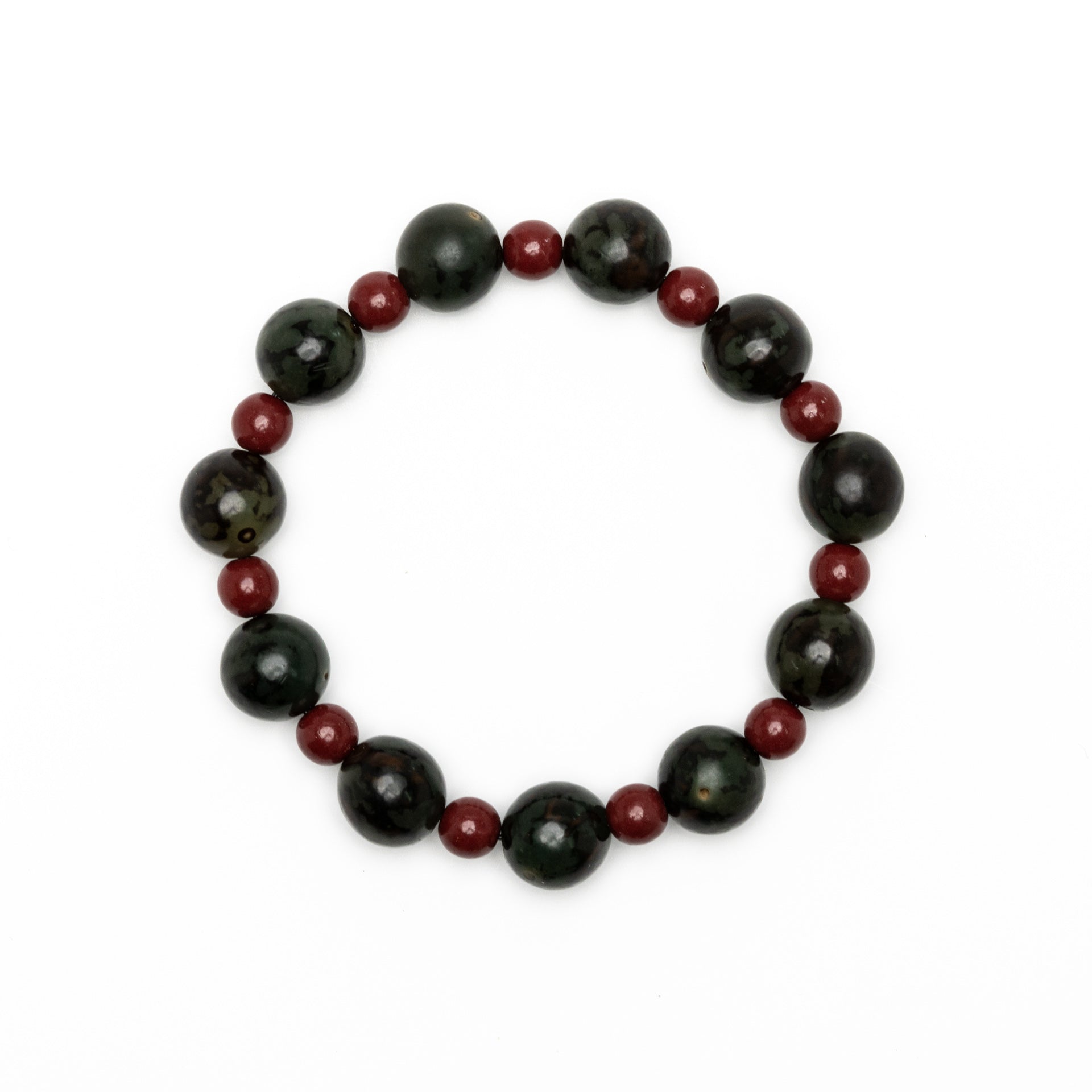 Nepalese Bodhi beads, Japanese Cinnabar