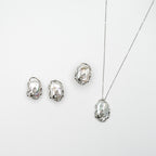 Italian Natural Saltwater Pearls with 10K White Gold
