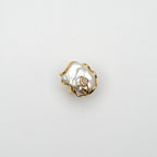 Natural Saltwater Pearls with Roman Seed Pearls in 10K gold-plated Silver Set