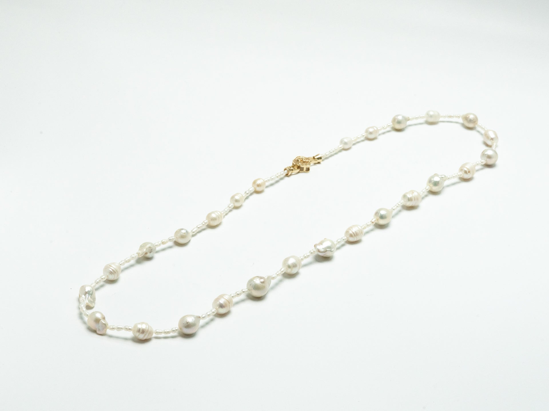 Roman Numeral Patterned Saltwater Pearls