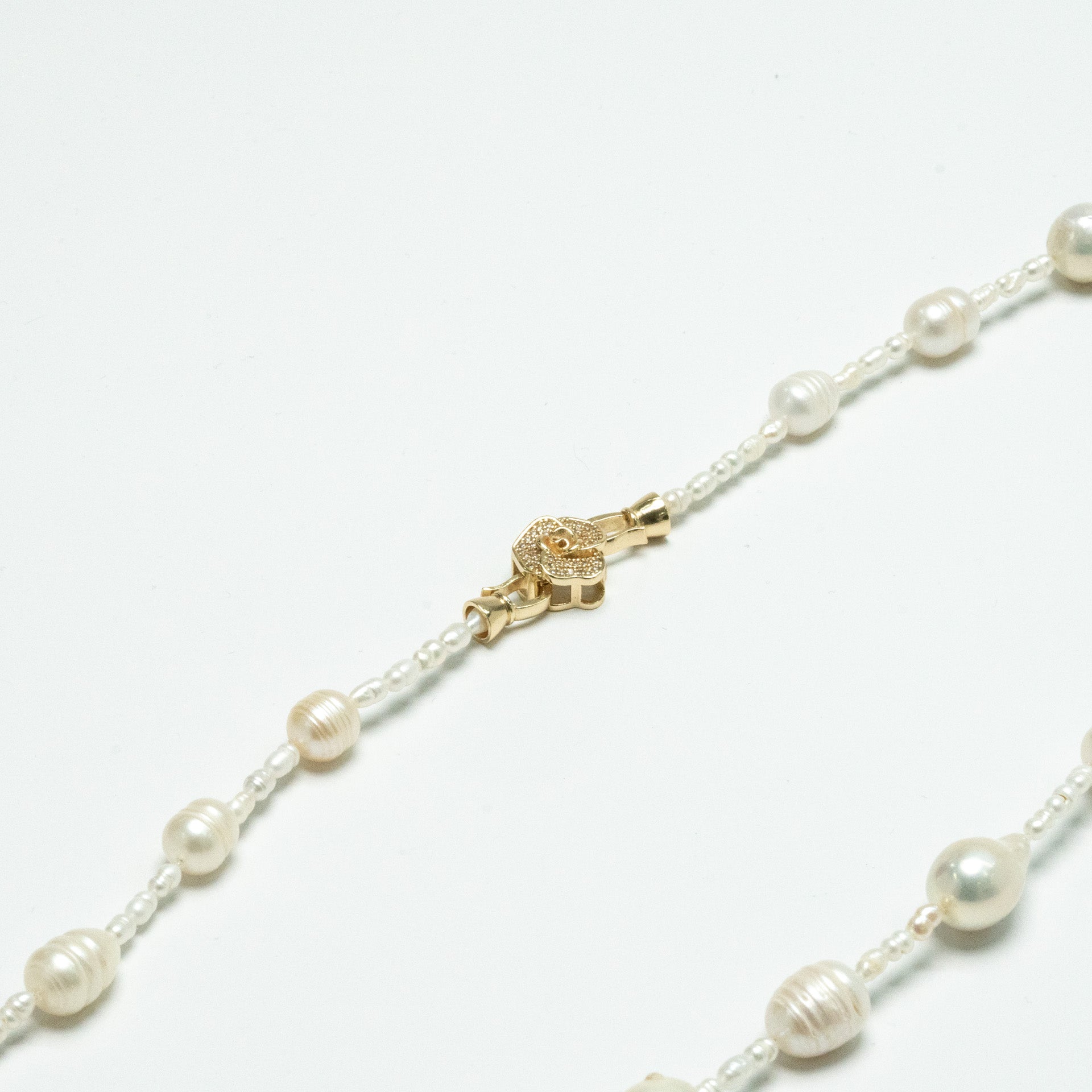 Roman Numeral Patterned Saltwater Pearls