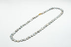 Italian Rome Purple Flat Button Saltwater Pearls
